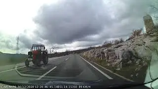 DRIVE #1449: Lupoglav-Boljun-Labin (Croatia) (timelapse 4x) *Read Description*