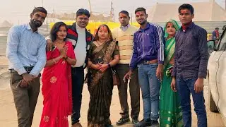 प्रयागराज के संगम में||सोनी जौनपुरिया|| ने ऐसा केक काटा कि देखते रह गए @RanjeetOfficial51 🎉🎉🎂🍩🎂🎂