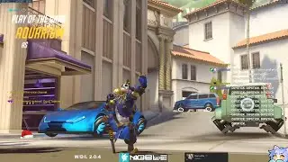 POTG! AQUAMARINE JUNKRAT MAIN GAMEPLAY OVERWATCH SEASON 25 TOP 500 GAMEPLAY