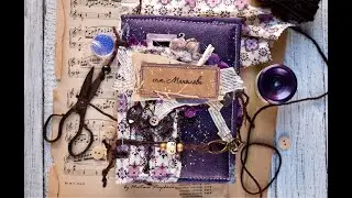 Overview Purple Mixed Media Album
