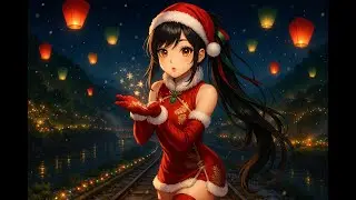 Merry Christmas! Country Anime Girls sing Carols for you. Cozy Chrismas Songs 🎅