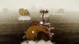 Trash Sailors - how it looks on map vs. how it looks in level.