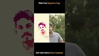 Learn to make signature logo using Photoshop 🎉 Tamil Photoshop Tutorials
