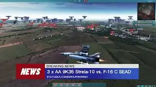 WARNO: 3 x AA 9K35 Strela 10 vs F-16 C SEAD
