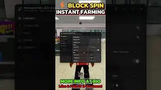 Block Spin Instant Farming ATM 💵 #robloxscript #blockspin #roblox