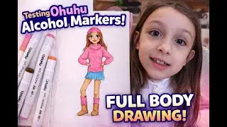 Drawing with Ohuhu Honolulu Alcohol Markers | Full Body Art