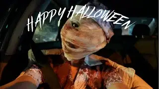 halloween vlog 🎃 - spooky vibes, SCARY silent hill costume, carving pumpkins