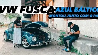 ELA TEM APENAS 19 ANOS E MONTOU SEU FUSCA 1969 AZUL BALTICO