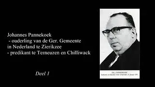 DS.J. PANNEKOEK hfdst. 1 T/M 4