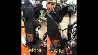 Kubota BX23S snowblower deflector hydraulics