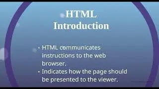 HTML introduction