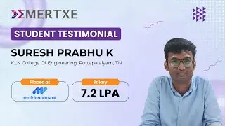 Emertxe Reviews: Suresh Placed at Multicore Ware | Best Training Institute for Embedded Systems