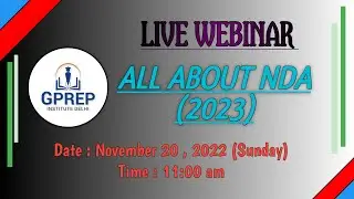 ALL ABOUT NDA 2023 | WEBINAR | GPREP INSTITUTE
