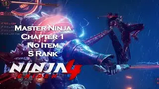 NINJA GAIDEN 4 Master Ninja Chapter 1 No Item (Yakumo S Rank) | 닌자가이덴4 마스터 닌자 야쿠모 챕터1 노아이템 마닌 랭크