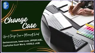 Change Case Option Kaise Use Kare? | MS Word Tips | Study Point Computer Center & Library