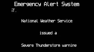 Emergency alert system guy quits his job mid sentence. (May 13, 2010. T storm warning (Check desc)