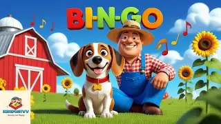Bingo Song | Nursery Rhymes for Kids | Learn Spelling with a Fun Dog Song! | ‪@Kidzfuntvv 