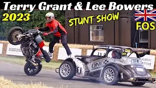 Terry Grant & Lee Bowers Stunt Show at 2023 Goodwood Festival of Speed (FOS) - Tricks & Burnouts!