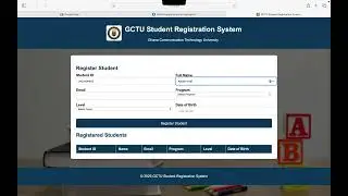 WEB PROGRAMMING ASSIGNMENT 3 ON STUDENT REGISTRATION