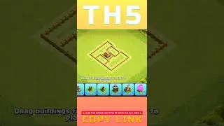 Th 5 War/Trophy/Farming Base #geniusclash #clashofclans