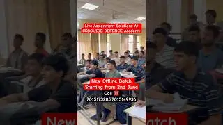 Live NDA Maths Assignment Solutions By Arpit Sir!!