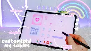 Como personalizar seu Tablet ✨ | Aesthetic widgets, app icons, wallpaper 💗