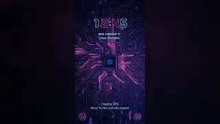 Galaxy Premium Theme - Neon Circuit Animated Lockscreen