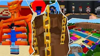 SAIU!! ADDON + MAPA de NARUTO E FICOU INCR&Iacute;VEL para o MINECRAFT PE 1.21.132