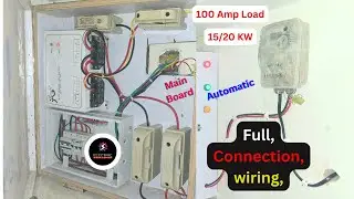 How to Make 100 Amp Electrical Main Board full Connection Wiring Automatic Systems.