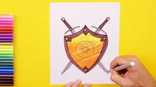 How to draw swords & shield