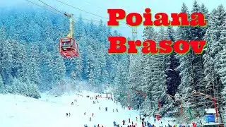 (4K) Poiana Brasov acoperita de zapada