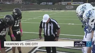 UNDER THE LIGHTS: Hawkins demolishes Ore City 80-47