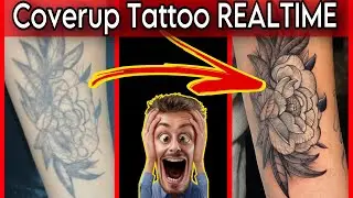 COVERUP Tattoo Realtime | Fixing Old Tattoos | How to Rework Bad Tattoo