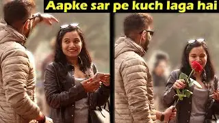 GIVING ROSE TO BEAUTIFUL GIRLS | Rose Day Prank | Unglibaaz