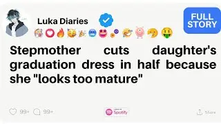 Stepmother cuts daughter's graduation dress in half because she 