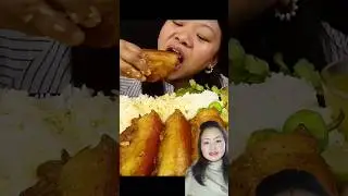 Sister eating fatty pork curry || Fatty pork curry mukbang😋😋#shorts #eatingshow @rojevlogs