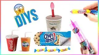 5 DIY School Supplies {Easy}! Weird DIY Crafts - Hacks w/ Candy! Mini Notebook, Pens…Cool DIYs