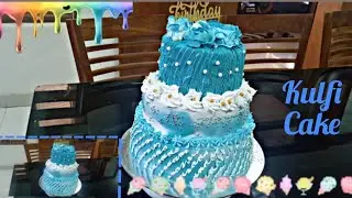 4kg kulfi cake without oven||3tier kulfi cake||Hanas kitchen