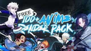 Free Anime Render Pack 2022 | 100+ Renders