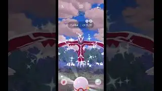 First Ever✨️Shiny Yveltal Raid in #pok&eacute;mongo #shorts
