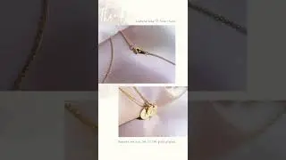 Initial Necklace | Hand Stamped Jewelry | SeeBuyFashion #Shorts
