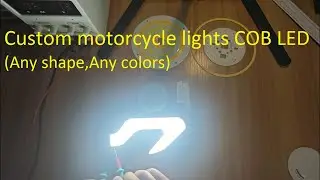 Custom motorcycle lights COB LED--Any shape,Any colors(202509version)
