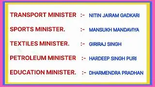 New Cabinet Minister of India 2024 || Modi Cabinet Minister 3.0