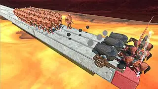 3x Cannon Shooting the Units - Animal Revolt Battle Simulator
