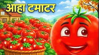 आहा टमाटर | Aaha Tamatar Bade Mazedaar 🍅 | Kids Rhymes | kids poem | Magino Toon