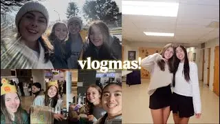 december weekend vlog! 🎄🎀🪩✨ *xmas shopping, vlogmas, xc banquet*
