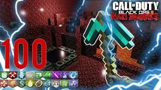 I COMPLETED THE MINECRAFT CHALLENGE MAP WITH ALL PERKS! (BO3 CUSTOM ZOMBIES)