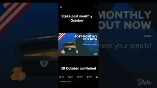 STAKE post monthly october  confirmed 28 October #music #phonkmusic #slowed #viral