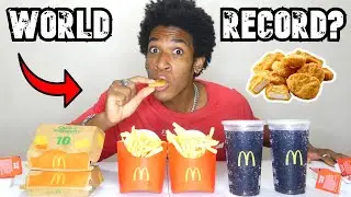 The FASTEST McDonalds Chicken Nugget Meal Challenge
