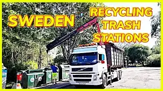 SWEDEN - EMPTYING RECYCLING TRASH STATIONS in Stockholm @MasterWorkers
